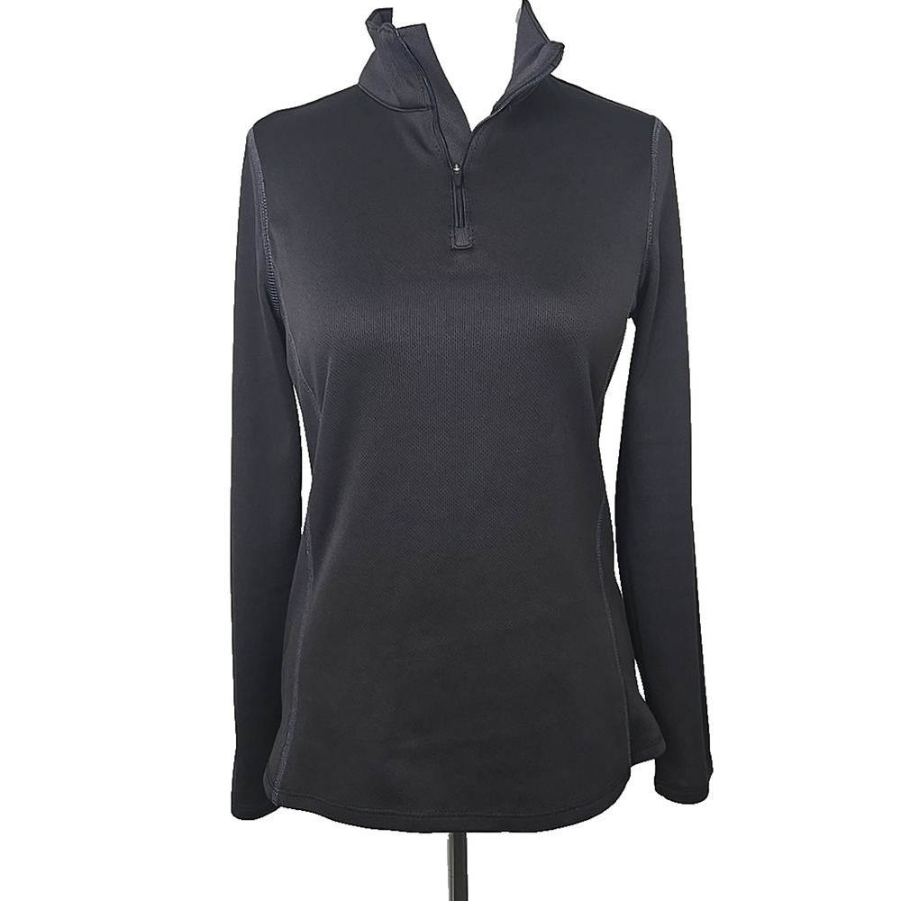SPYDER Black Performance Quarter Zip Top Junior Size Medium‎ M
